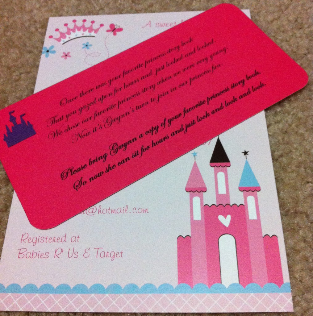 Princess Shower Invitation