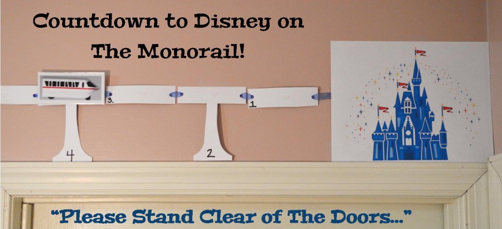 Countdown to disney on monorail