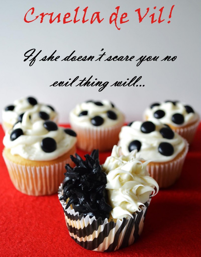 Cruella de Vil cupcake