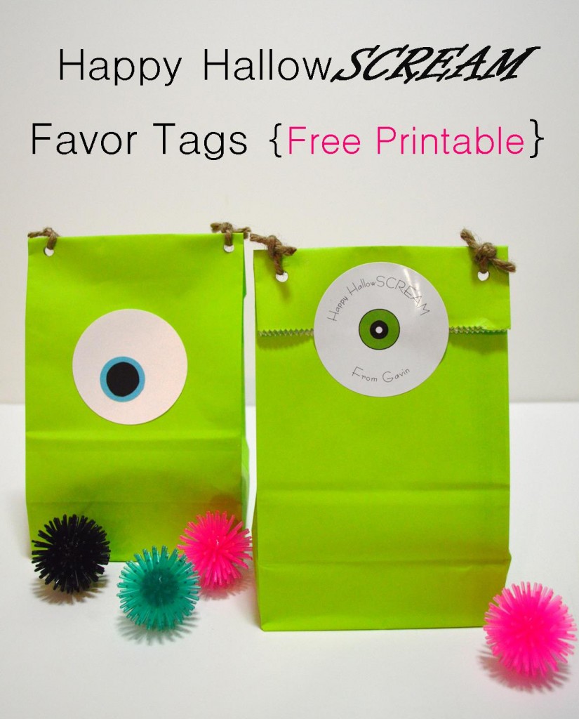 Happy Halloween favor tag