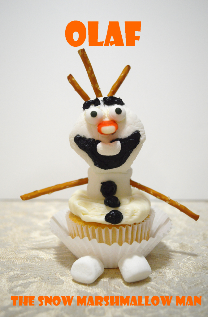 Olaf Snowmarshman cupcake
