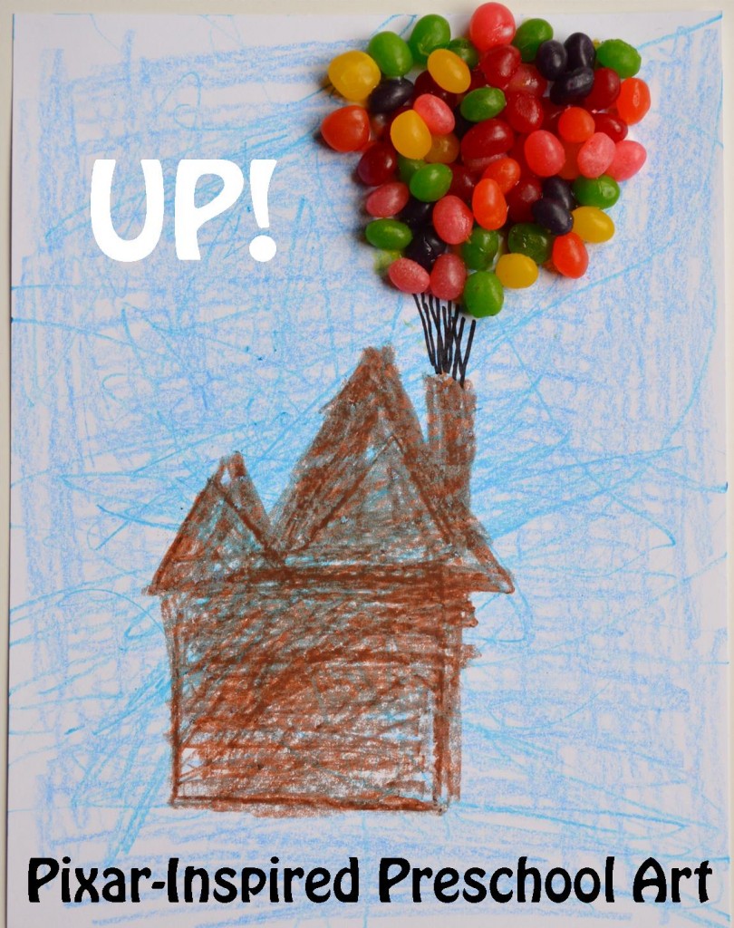 Up Inspired Preschool Art