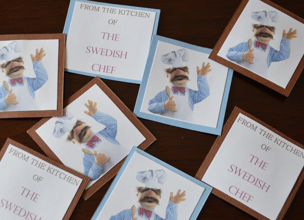 The Swedish Chef snack bag tags
