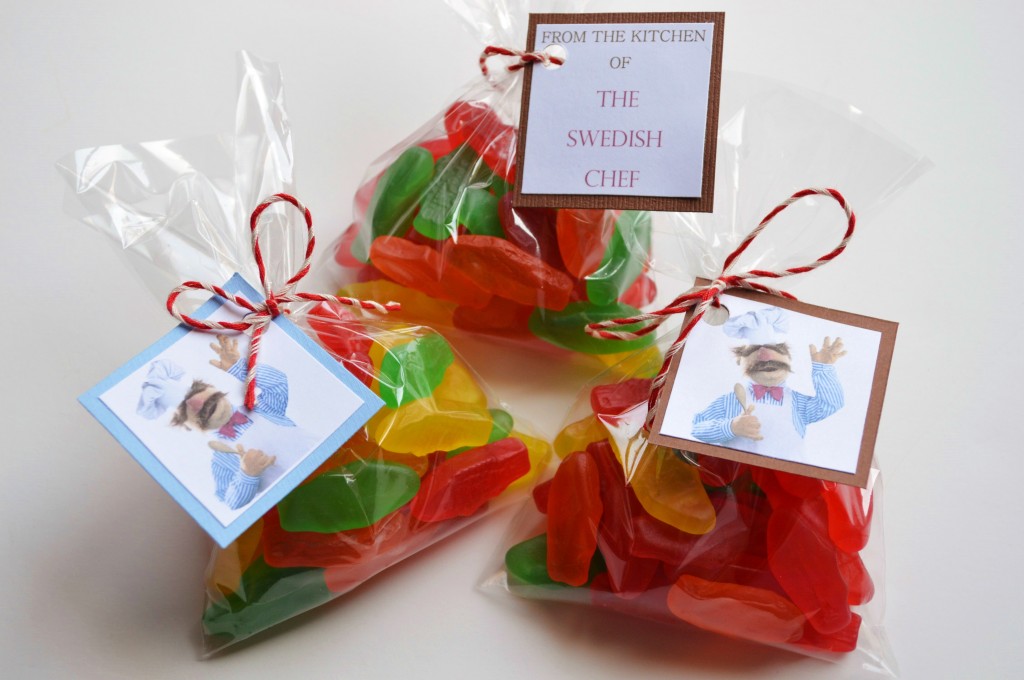 The Swedish Chef favor tags