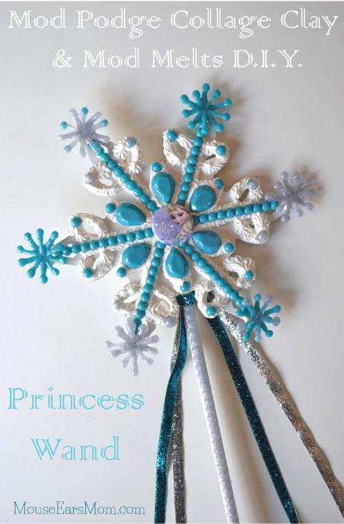Mod Podge Collage Clay Wand