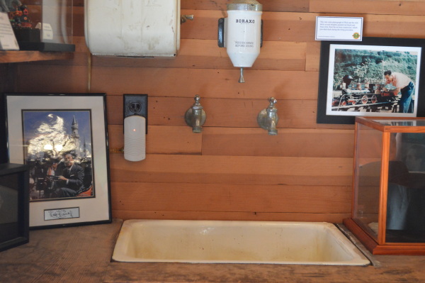 Walt Disney's wash area in his barn.