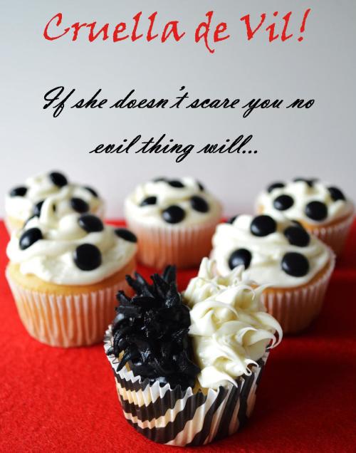 Cruella de Vil cupcake